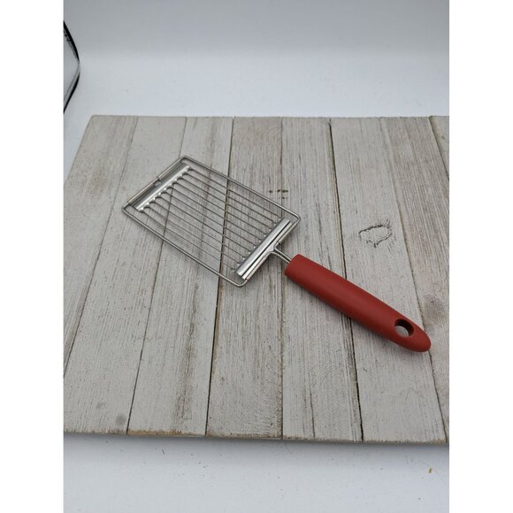 Unbranded Miracle Tomato Slicer Kitchen Gadget Red Handle - Picture 4 of 6